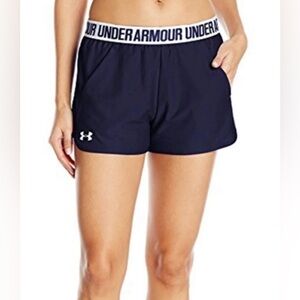 Under Armour Women’s Sz‎ M? Navy/White Play Up 2.0 Shorts